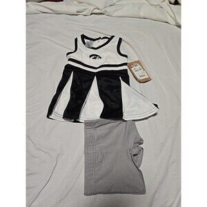 NCAA Iowa Hawkeyes Girls' Short Sleeve INFANT  Cheer Dress 12 MONTH NEW WT